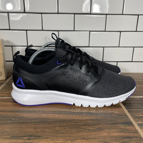 Reebok Print Athlux Shatr Womens Size 10 Running Shoes Black Athletic Sneaker - Picture 3 of 12